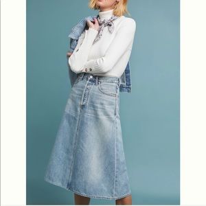 Anthropologie Citizens of Humanity Midi Skirt